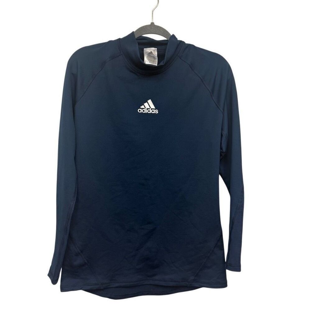 Adidas blue long sleeve shirt size large